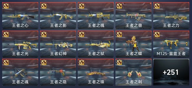 穿越火线：枪战王者V8 35王者 253英雄武器 12英雄角色 487万化 大师