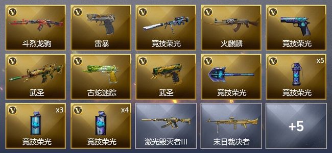 穿越火线（CF）21V武器 1V角色 6皮肤 可排位 枪王