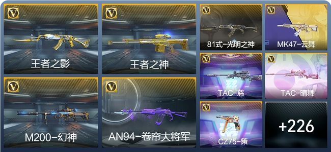 穿越火线：枪战王者V5 12王者武器 235英雄武器 9英雄角色 433万化 枪圣SS