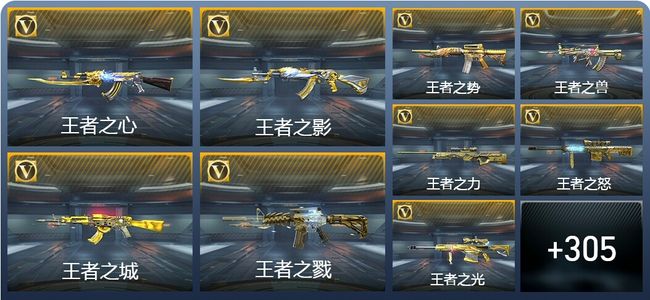 穿越火线：枪战王者V8 46王者武器 346英雄武器 9英雄角色 431万化 专家S