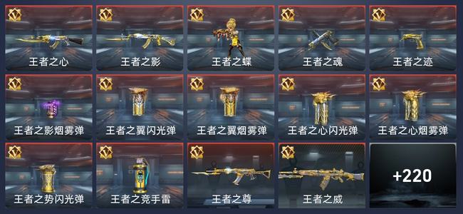 穿越火线：枪战王者V5 16王者 226英雄武器 8英雄角色 358万化 新锐