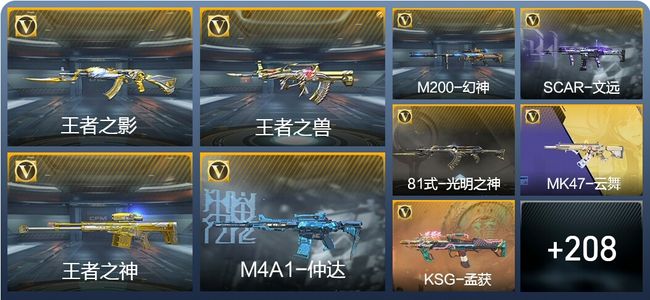 穿越火线：枪战王者V4 6王者武器 217英雄武器 8英雄角色 416万化 枪王