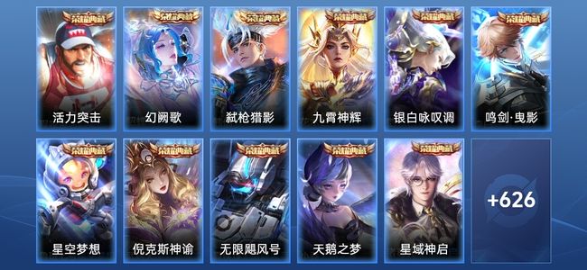 王者荣耀【苹果版】V10 12典藏 4无双 93传说 229史诗 641皮肤 非凡王者