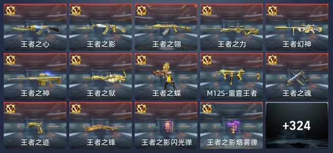 穿越火线：枪战王者V7 33王者 328英雄武器 11英雄角色 539万化 传奇