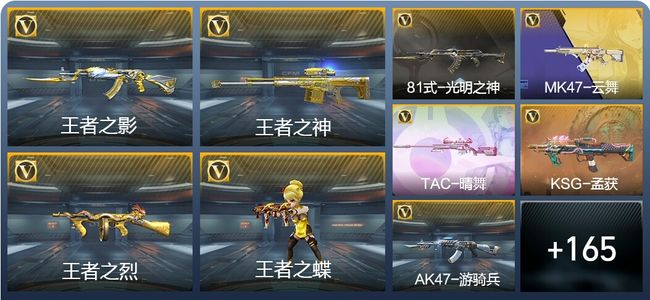 穿越火线：枪战王者5王者武器 174英雄武器 3英雄角色 364万化 大师