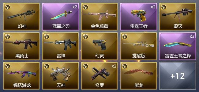 穿越火线（CF）3王者武器 24V武器 4皮肤 可排位 新锐