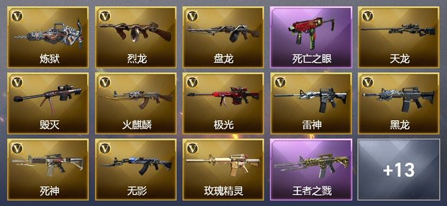 穿越火线（CF）5王者武器 40V武器 7V角色 8皮肤 可排位