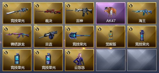 穿越火线（CF）2王者武器 24V武器 16V角色 2皮肤 可排位