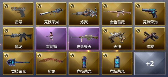 穿越火线（CF）1炫金武器 38V武器 2V角色 可排位