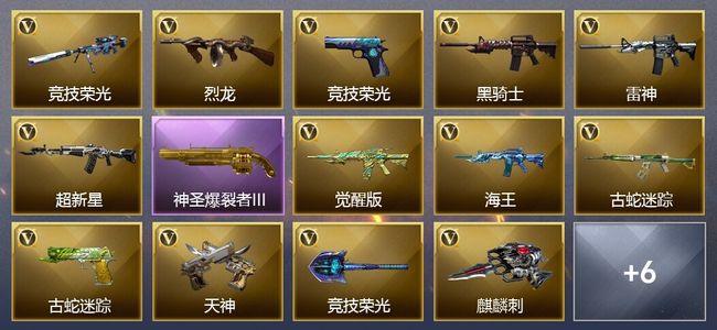 穿越火线（CF）2王者武器 51V武器 8V角色 6皮肤 可排位