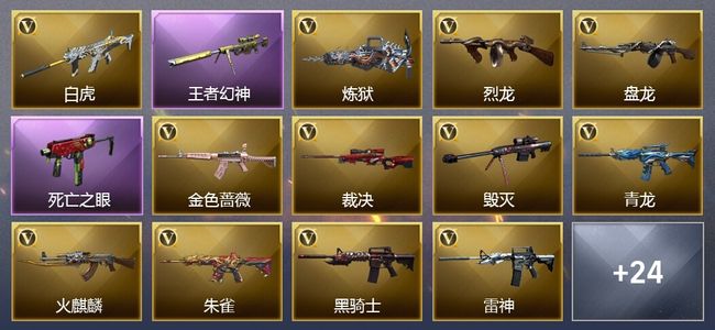 穿越火线（CF）9王者武器 44V武器 8V角色 15皮肤 可排位