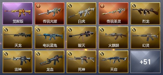 穿越火线（CF）2传说武器 7王者武器 5炫金武器 69V武器 28V角色 18皮肤 可排位