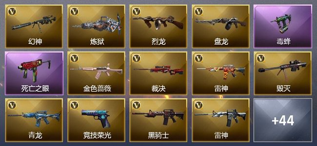 穿越火线（CF）6王者武器 59V武器 17V角色 10皮肤 可排位