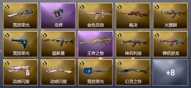 穿越火线（CF）1王者武器 26V武器 15V角色 3皮肤 可排位