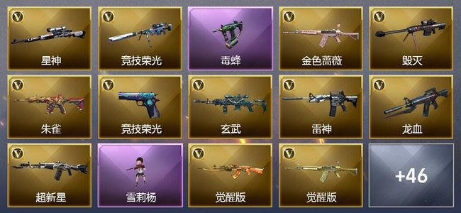 穿越火线（CF）7王者武器 81V武器 19V角色 2皮肤 可排位