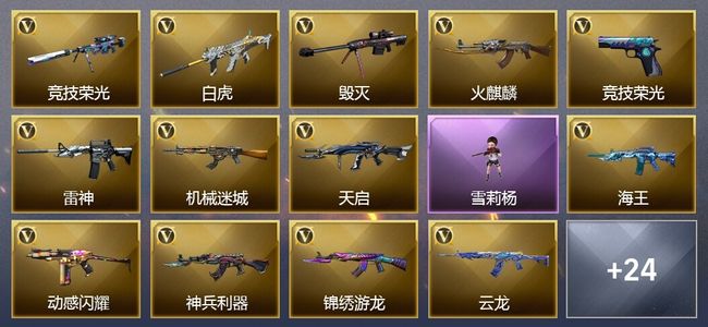 穿越火线（CF）2王者武器 79V武器 20V角色 4皮肤 可排位