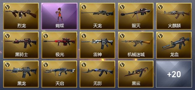 穿越火线（CF）3王者武器 52V武器 11V角色 14皮肤 可排位