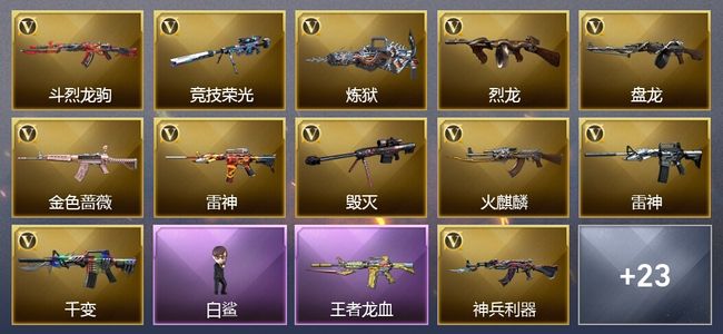 穿越火线（CF）4王者武器 42V武器 27V角色 11皮肤 可排位