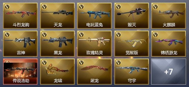 穿越火线（CF）1传说武器 2王者武器 21V武器 26V角色 8皮肤 可排位