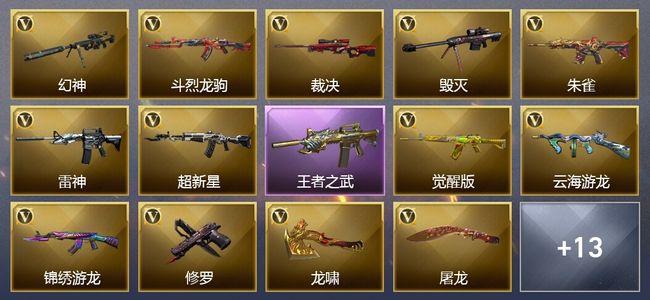 穿越火线（CF）2王者武器 31V武器 12V角色 10皮肤 可排位