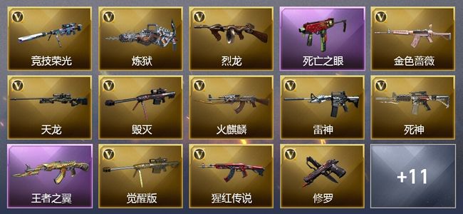 穿越火线（CF）2王者武器 42V武器 12V角色 5皮肤 可排位