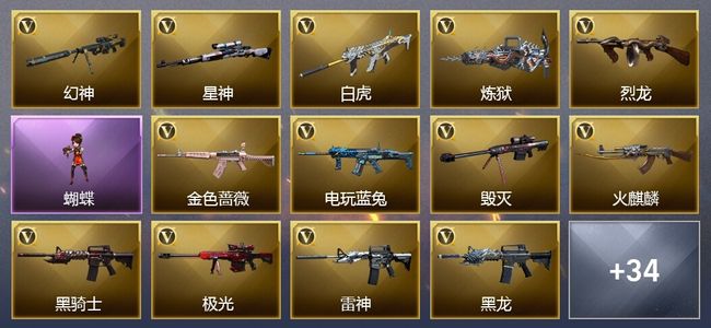 穿越火线（CF）7王者武器 68V武器 22V角色 15皮肤 可排位