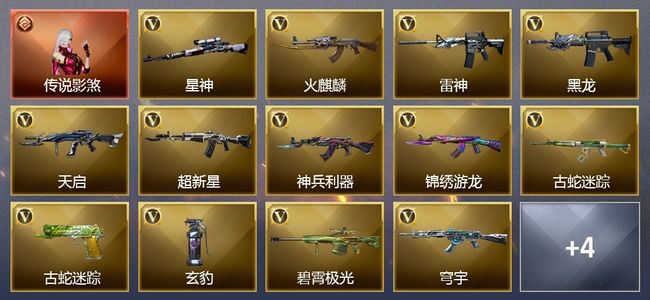穿越火线（CF）1传说角色 16V武器 34V角色 8皮肤 可排位
