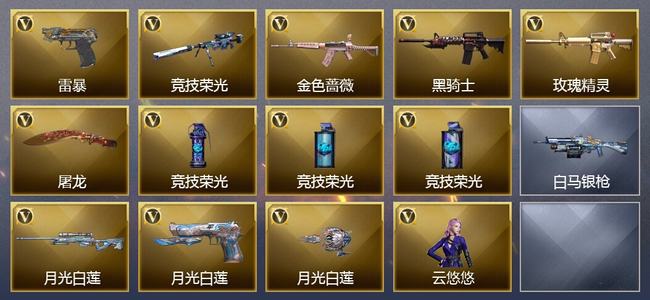 穿越火线（CF）18V武器 12V角色 可排位