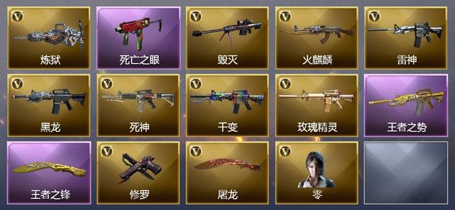 穿越火线（CF）2王者武器 14V武器 5V角色 4皮肤 可排位