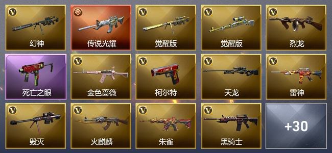 穿越火线（CF）0传说角色 1传说武器 5王者武器 1炫金武器 47V武器 14V角色 18皮肤 可排位 无