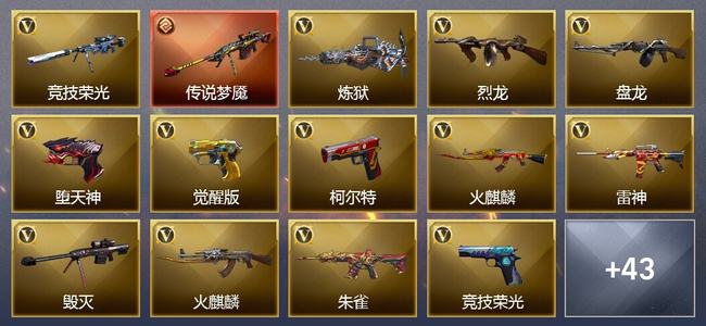 穿越火线（CF）0传说角色 1传说武器 5王者武器 0炫金武器 78V武器 31V角色 17皮肤 可排位 无