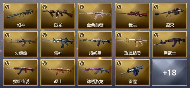 穿越火线（CF）0传说角色 0传说武器 1王者武器 0炫金武器 30V武器 20V角色 12皮肤 可排位 无