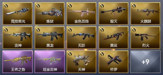 穿越火线（CF）0传说角色 0传说武器 1王者武器 1炫金武器 49V武器 12V角色 5皮肤 可排位 无