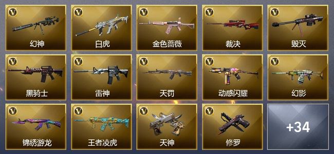 穿越火线（CF）0传说角色 0传说武器 1王者武器 0炫金武器 47V武器 25V角色 13皮肤 可排位 无