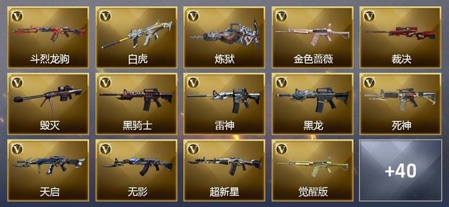 穿越火线（CF）0传说角色 0传说武器 1王者武器 1炫金武器 53V武器 26V角色 16皮肤 可排位 无