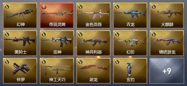 穿越火线（CF）0传说角色 1传说武器 0王者武器 0炫金武器 30V武器 19V角色 3皮肤 可排位 荣耀之巅