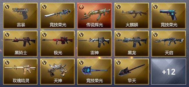 穿越火线（CF）0传说角色 1传说武器 0王者武器 0炫金武器 35V武器 14V角色 3皮肤 可排位 精英