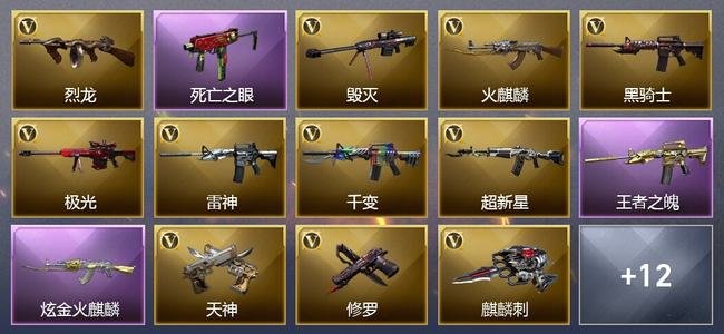 穿越火线（CF）0传说角色 0传说武器 1王者武器 1炫金武器 24V武器 16V角色 2皮肤 可排位 传奇
