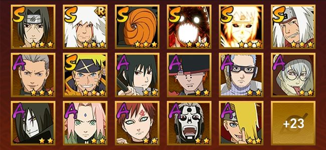 火影忍者V9 7S忍 33A忍 125忍 1059S碎片 15通灵 300W战力 暗部