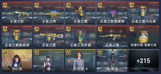 穿越火线：枪战王者10王者 223英雄武器 6英雄角色 404万化 传奇