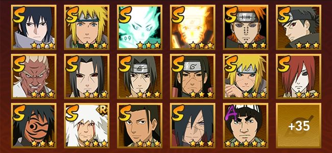 火影忍者V10 20S忍 32A忍 168忍 2481S碎片 19通灵 1000W战力 前500名 上忍