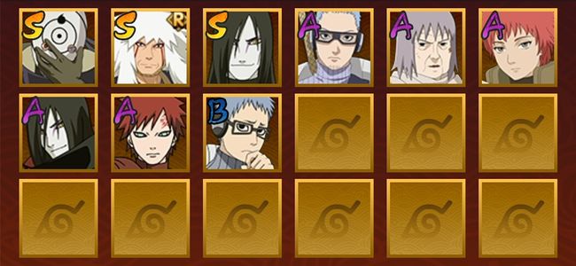 火影忍者V7 10S忍 20A忍 30忍 500W战力 中忍