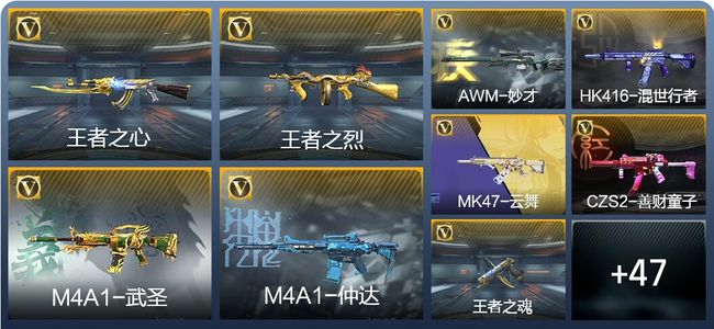 穿越火线：枪战王者4王者武器 209英雄武器 209英雄角色 499万化 新锐