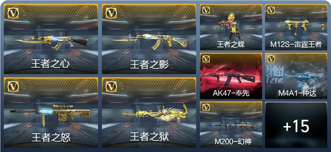 穿越火线：枪战王者12王者武器 152英雄武器 4英雄角色 362万化 大师SS