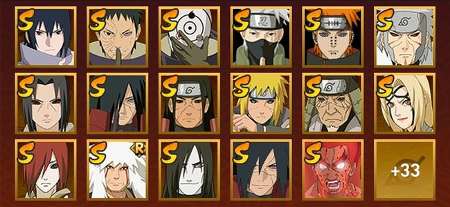 火影忍者V10 19S忍 43A忍 215忍 1000W战力 中忍