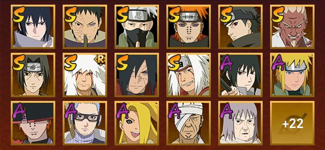 火影忍者V10 13S忍 34A忍 100忍 500W战力 上忍