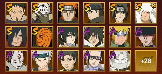 火影忍者V11 12S忍 44A忍 170忍 500W战力 暗部