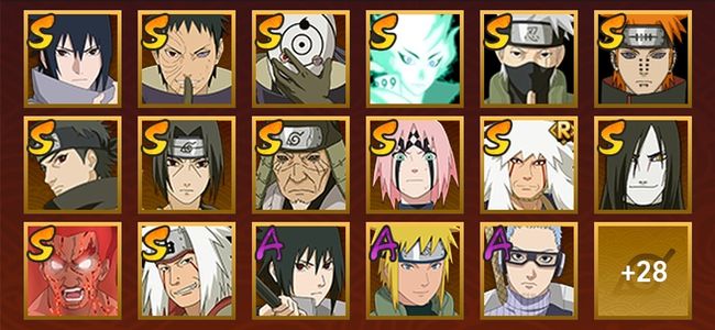 火影忍者V10 19S忍 35A忍 183忍 1000W战力 中忍