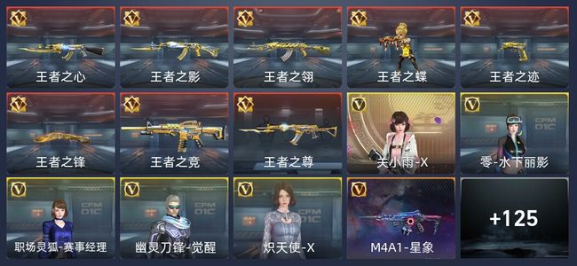 穿越火线：枪战王者V7 376王者 5英雄角色 专家