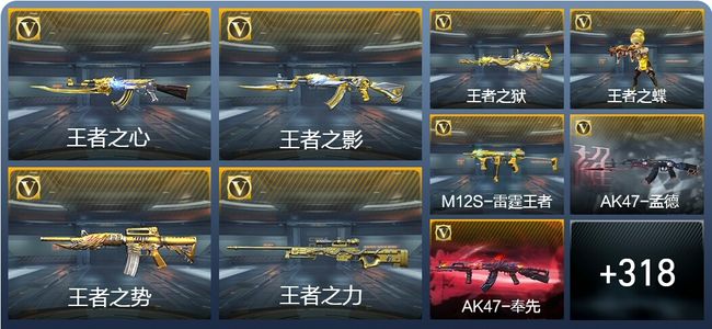 穿越火线：枪战王者22王者武器 327英雄武器 14英雄角色 626万化 专家S